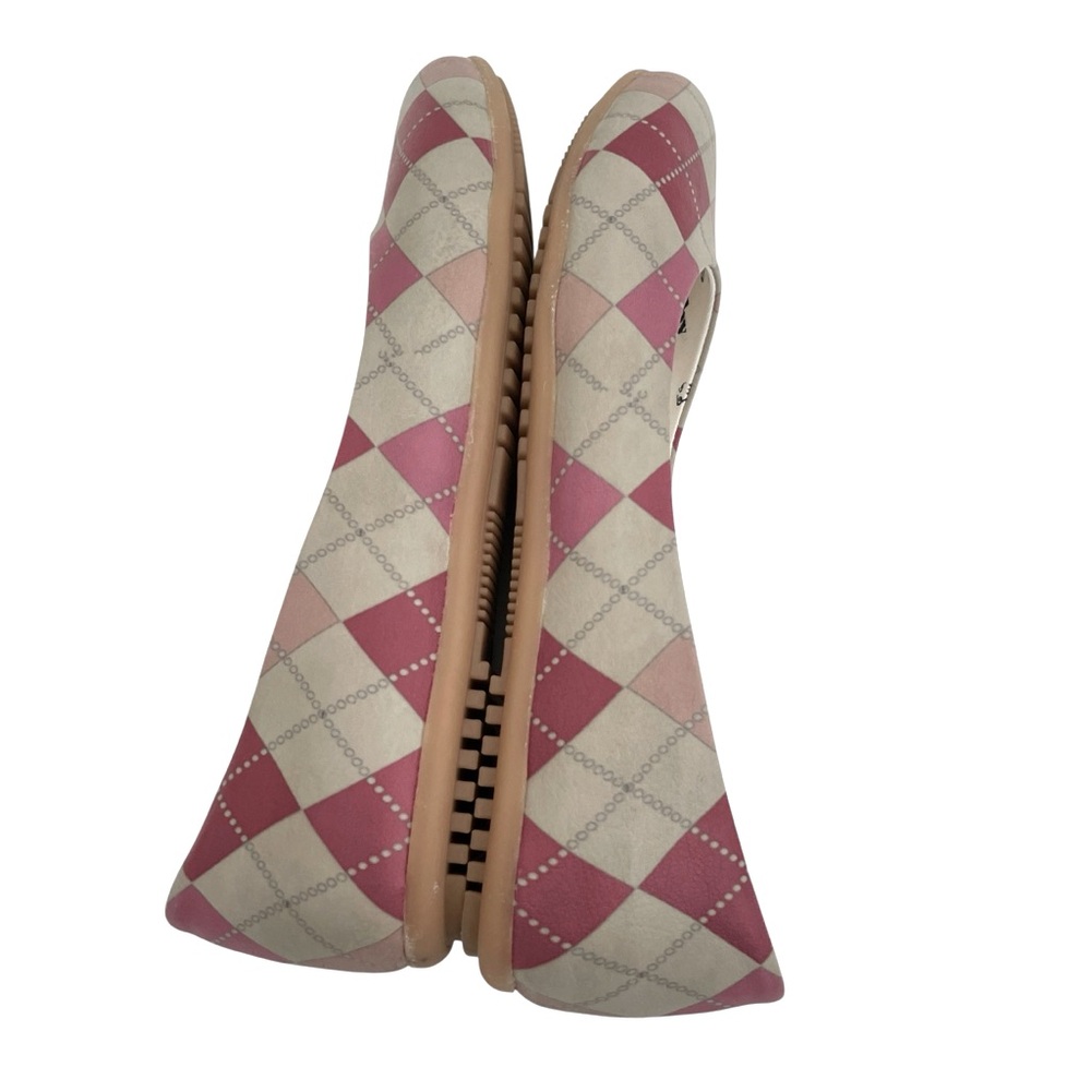 Goby Argyle Ballet Flats 7.5 8 Fall Collegiate Career Preppy Gossip Girl Shoes